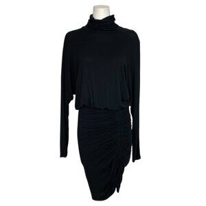 Veronica Beard Jeans Manda Dress M Black Turtleneck